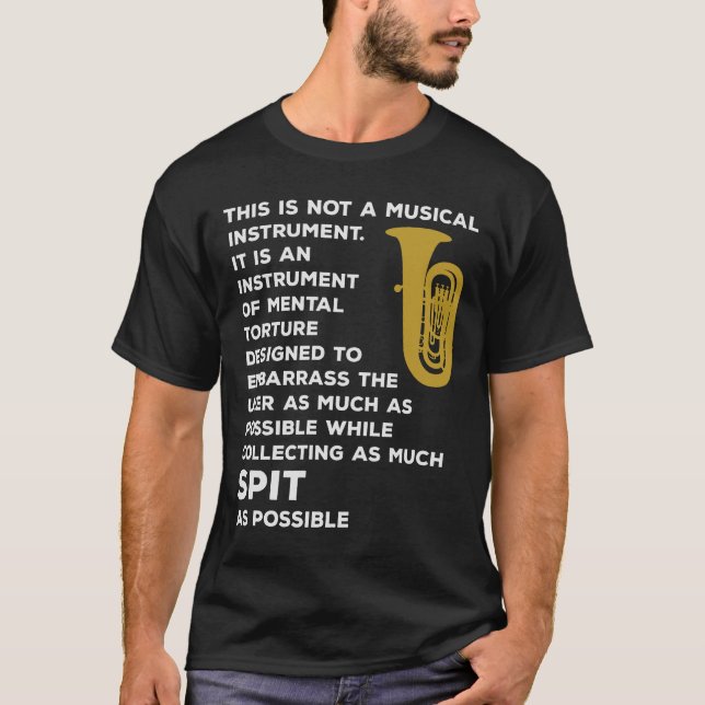 T-shirt Tuba Marching Band Player Instrument de musique (Devant)