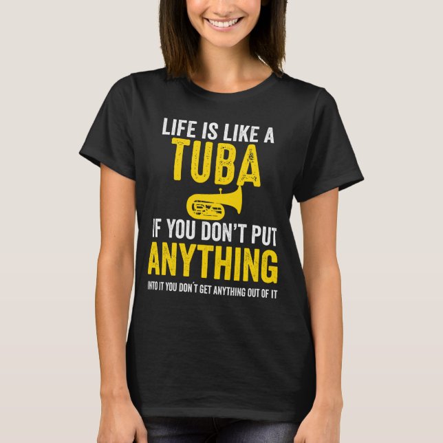T-shirt Tuba Met Tout Dans Le Cadeau De Musique Marching B (Devant)