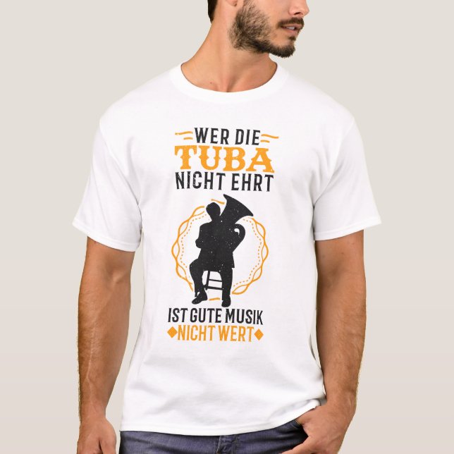 T-shirt Tuba Musiker Tubaspieler Geschenk (Devant)