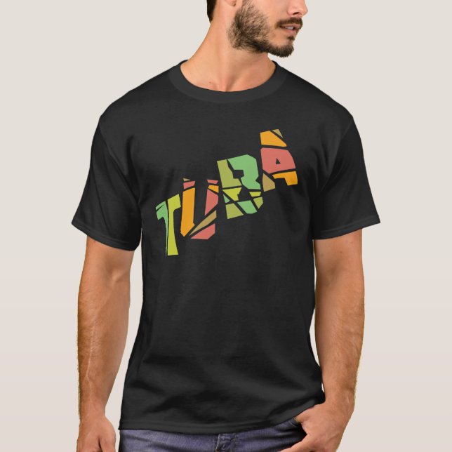 T-shirt Tuba texte craqué (Devant)