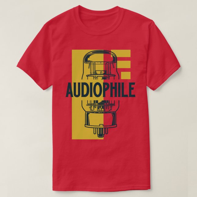 T-shirt Tube audiophile à vide (Design devant)