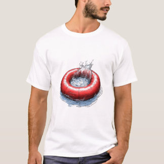 T-shirt Tube de natation rouge