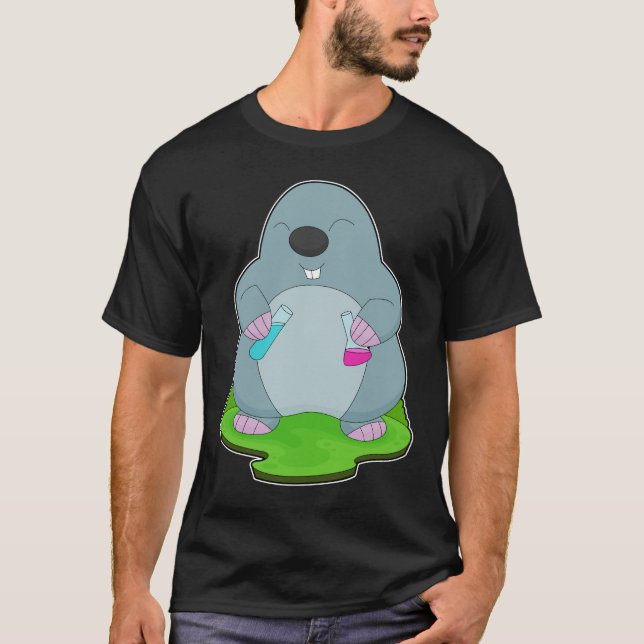 T-shirt Tube d'essai Mole Scientist (Devant)