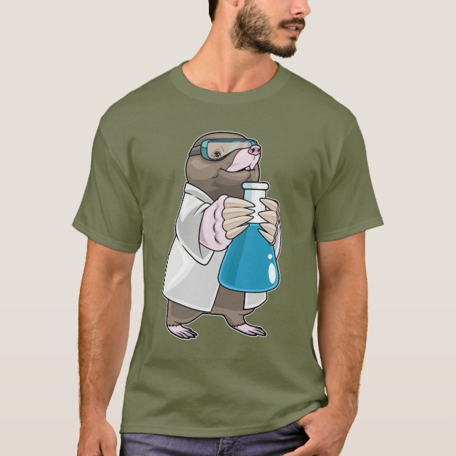 T-shirt Tube d'essai Mole Scientist (Devant)