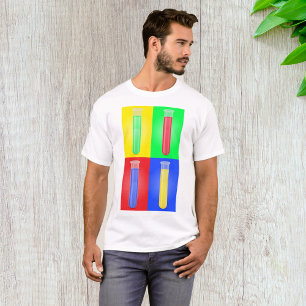 T-shirt Tubes à essai Pop Art Laboratoire de sciences Chim
