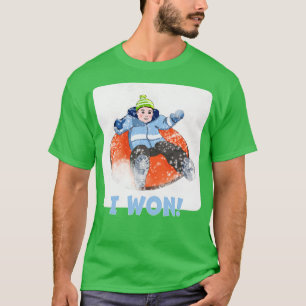 T-shirt Tubes à neige pour enfants J'ai gagné
