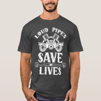 T-shirt Tubes Bruyants Sauvent Des Vies Échappements Voitu
