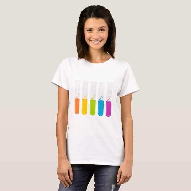 T-shirt Tubes d'essai (Devant entier)