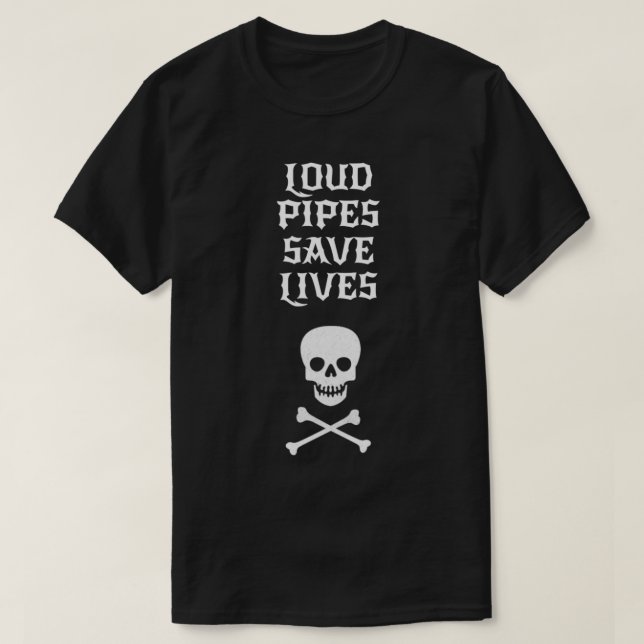 T-shirt Tubes Sonores Sauvent Des Vies Motard  Pilotes De  (Design devant)