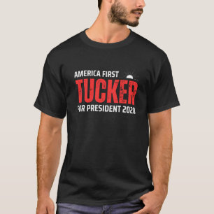 T-shirt Tucker Carlson 2028 Tee America d'abord Président