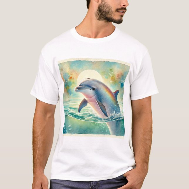 T-shirt Tucuxi dolphin in the river 130924AREF115 - Waterc (Devant)