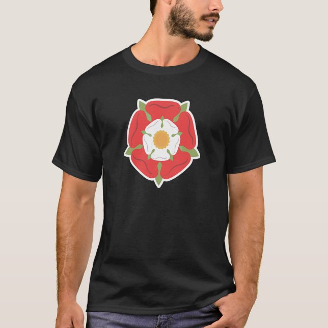 T-shirt Tudor Rose Angleterre Flower (Devant)