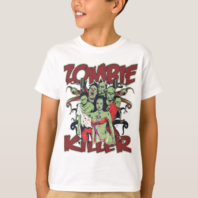 T-shirt Tueur de Zombie (Devant)