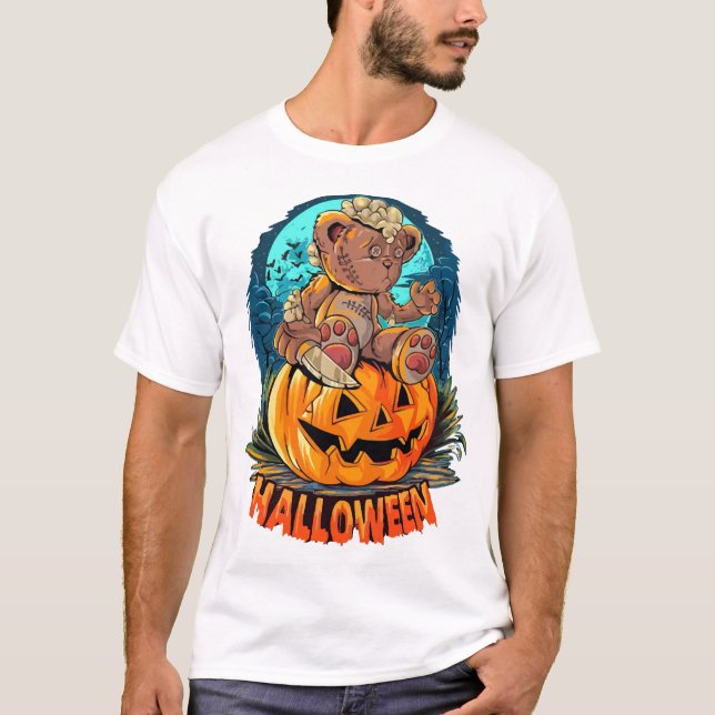 T-shirt Tueur d'ours d'Halloween (Devant)