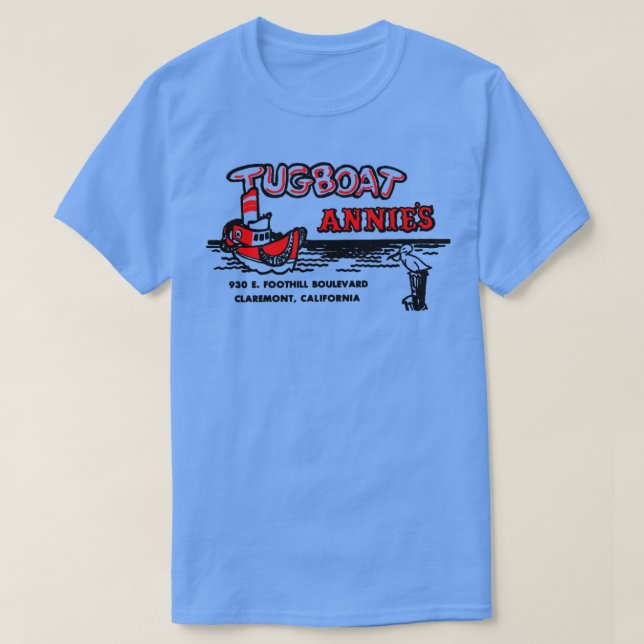 T-shirt Tugboat Annies California Retro Mid Century Aesthe (Design devant)