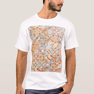 T-shirt Tuiles de ciment hydraulique : tendance mosaïque.