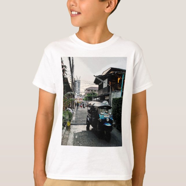 T-shirt Tuk Tuk À Bangkok Thaïlande (Devant)
