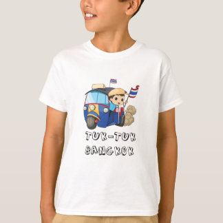 T-shirt Tuk Tuk Bangkok Thaïlande Texte graphique