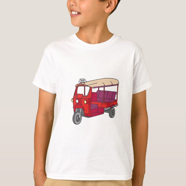 T-shirt Tuktuk rouge (Devant)