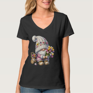 T-shirt Tulip Garden Gnome Papa Pour Funny Gardener Floral