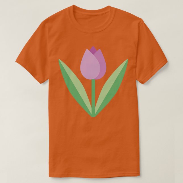 T-shirt Tulipe couleur mignonne (Design devant)