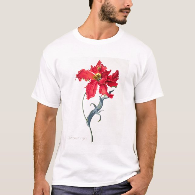 T-shirt Tulipe : Fard à joues de Perroquet (Devant)