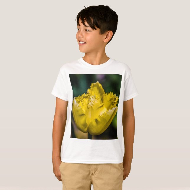 T-shirt Tulipe jaune (Devant entier)