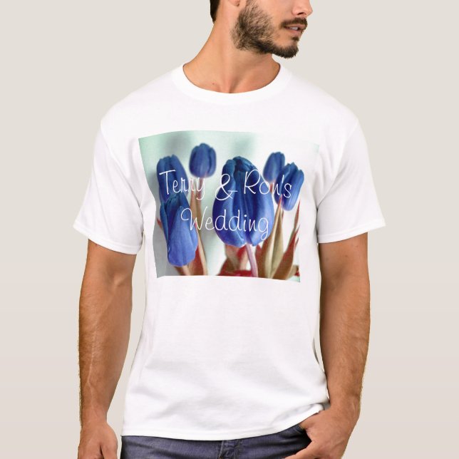 T-shirt Tulipes bleues (Devant)
