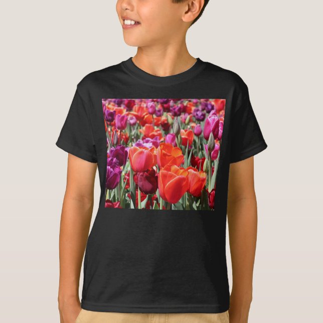 T-shirt Tulipes chaudes tombées (Devant)