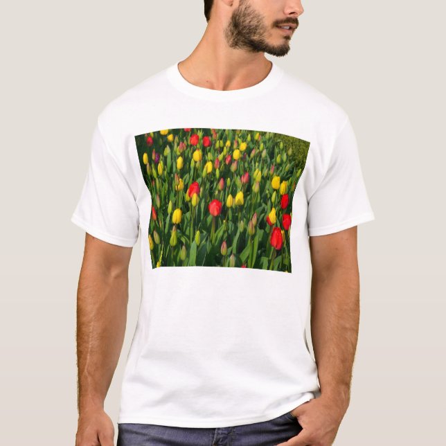 T-shirt Tulipes colorées (Devant)