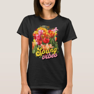 T-shirt Tulipes de vibes de printemps