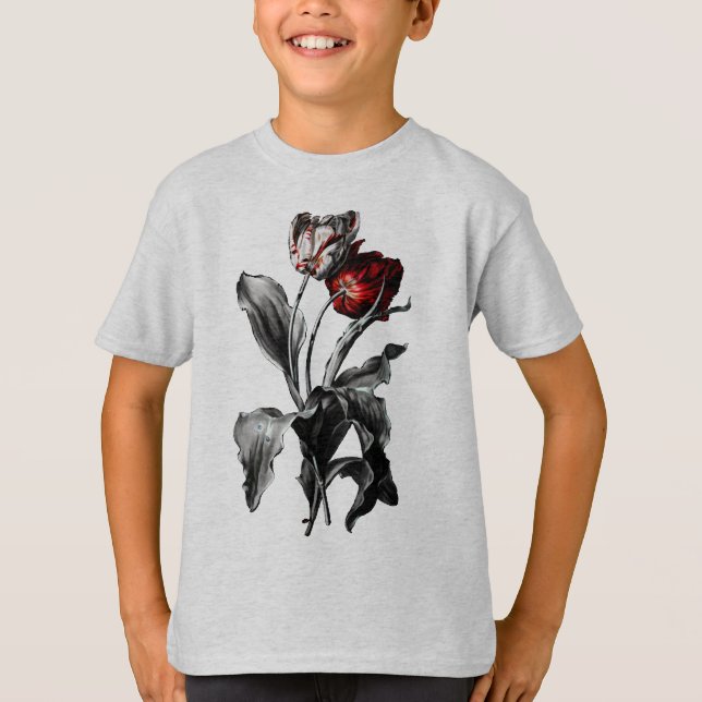 T-shirt Tulipes gothiques (Devant)