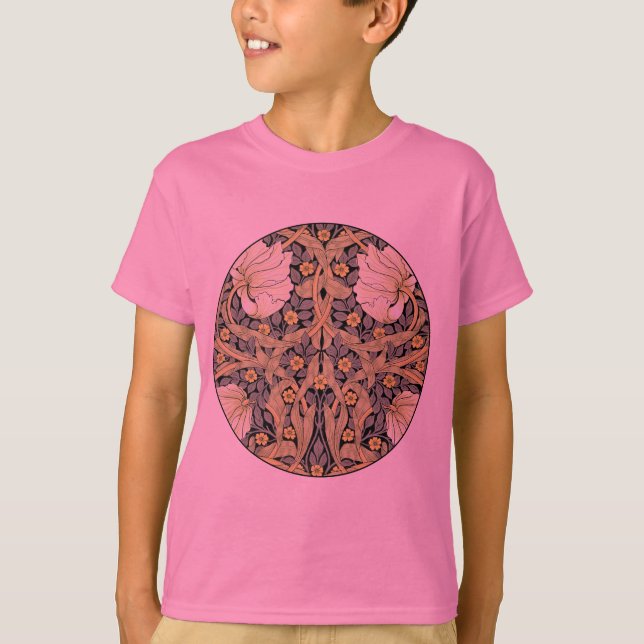 T-shirt Tulipes Pimpernel Art Botanique de William Morris (Devant)