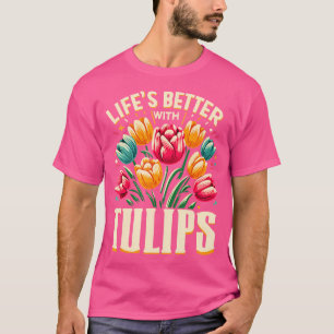 T-shirt Tulipes Tulip Flower Gardener Jardinage printemps