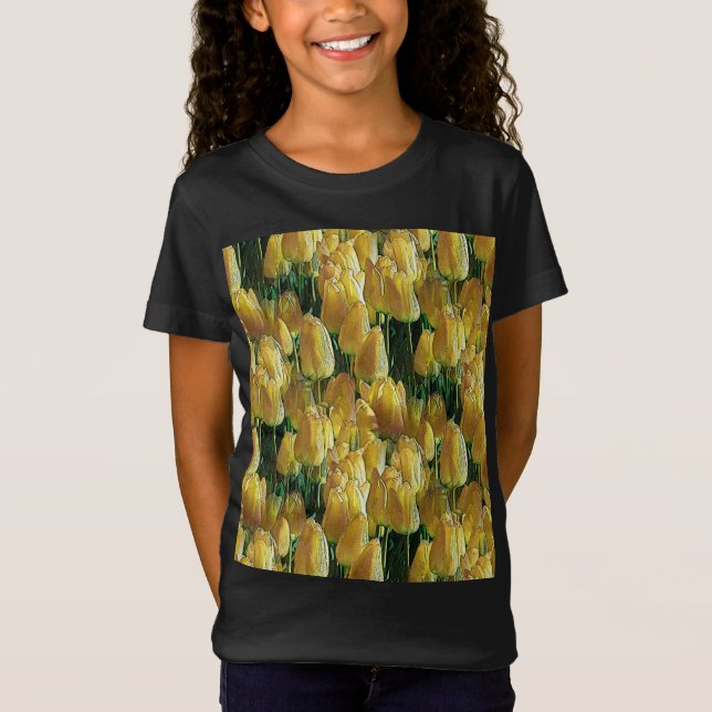 T-Shirt Tulips Sunshine Yellow (Devant)