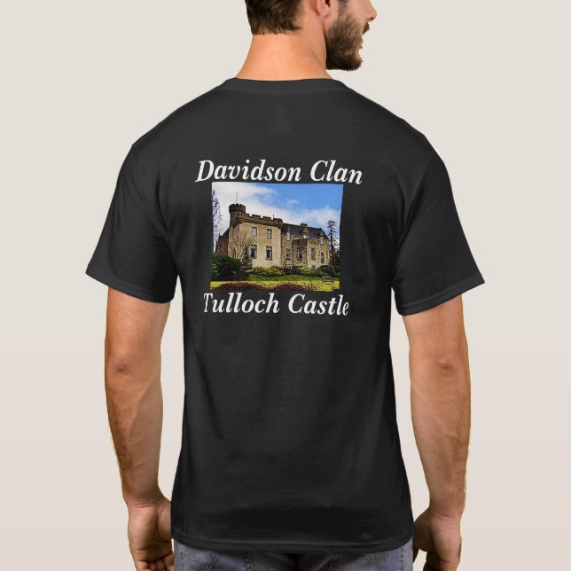 T-shirt Tulloch Castle - Scottish Davidson Clan (Dos)