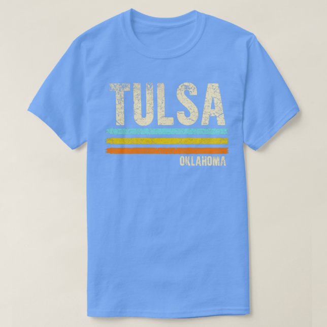 T-shirt Tulsa Oklahoma Retro (Design devant)