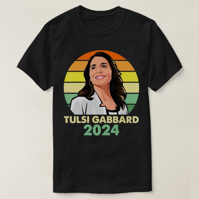 T-shirt Tulsi Gabbard pour le président Patriot-démocrate  (Design devant)