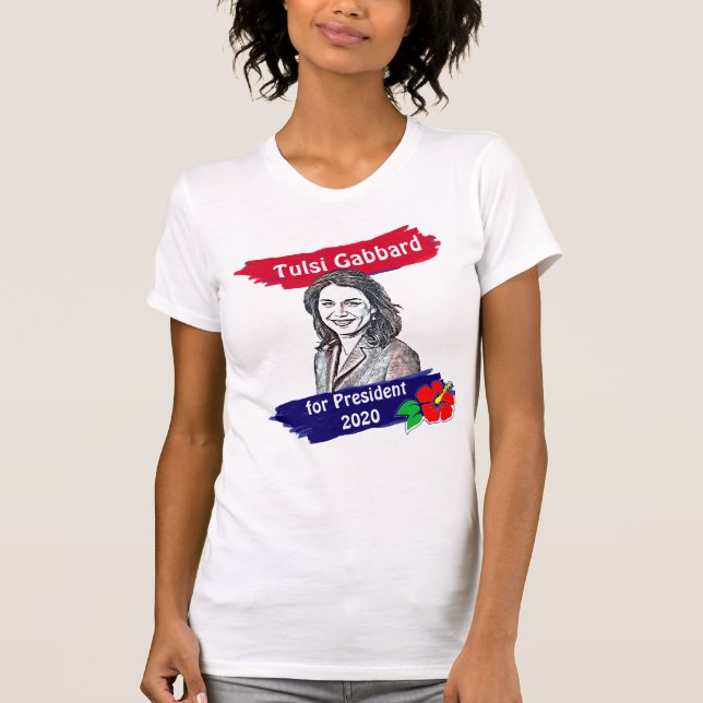 T-shirt Tulsi Gabbard pour l'élection présidentielle de 20 (Devant)