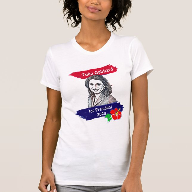 T-shirt Tulsi Gabbard pour l'élection présidentielle de 20 (Devant)