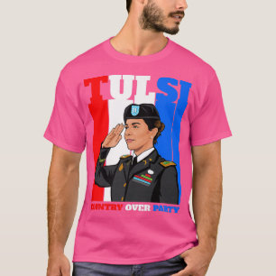 T-shirt Tulsi Gabbard Pour Président 2024 Patriot-Démocrat