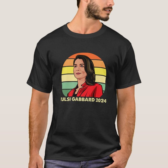 T-shirt Tulsi Gabbard Pour Président 2024 Patriot-Démocrat (Devant)
