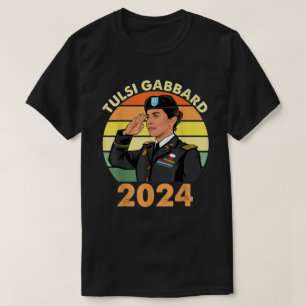T-shirt Tulsi Gabbard Pour Président 2024 Patriot-Démocrat