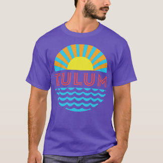 T-shirt Tulum Beach Soleil Et Vagues