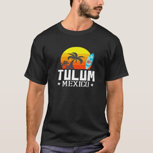 T-shirt Tulum Beach Tourist Souvenir Vacances Voyage (Devant)