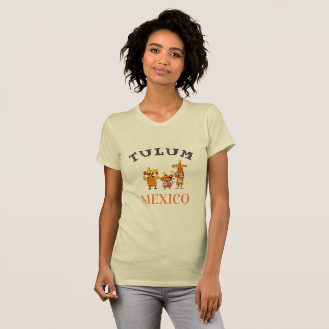 T-shirt Tulum Mexique Conception (Devant entier)