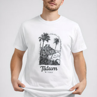T-shirt Tulum Mexique Destination de Voyage Vintage Ruine