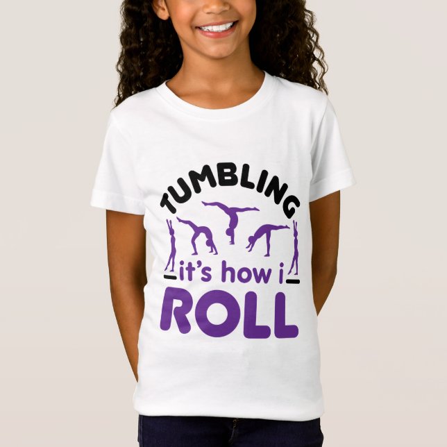 T-Shirt Tumbling, c'est comme ça que je roule (Devant)
