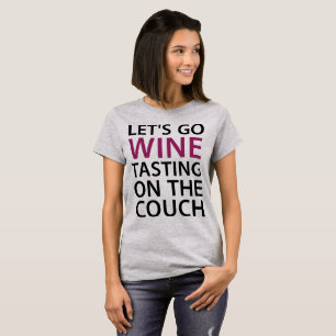 T-Shirt Tumblr Dégustation De Vins Sur Le Canapé