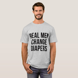 T-shirt Tumblr Les vrais hommes changent de diapeu